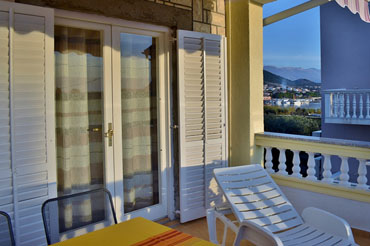 terrace with sea view