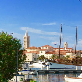 old town Rab, center